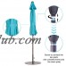 Abba Patio 9 Ft Aluminum Market Umbrella with Push Button Tilt and Crank, 8 Steel Ribs, Dark Green   565564137